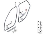 BMW E84 X1 Inner Door Sills Trim Pintu Belakang KANAN 51472990508 - Image 4