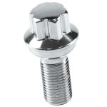 Ori Mercedes W204 W205 Silver Wheel Bolt Baut Roda M14 X 1,5 x 30,7