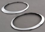 Original MINI R55 R56 R57 R58 R59 Chrome Ring Trim Lampu Depan SET