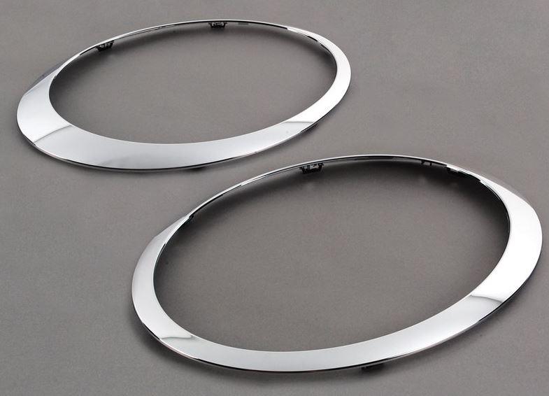 TT-1729849160055949017_A Original MINI R55 R56 R57 R58 R59 Chrome Ring Trim Lampu Depan SET - Gambar 1