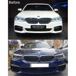 Original BMW G30 M Sport Cerium Grey Trim Finisher Front Bumper Grill - Image 5