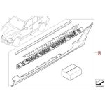 Original BMW E83 X3 Foot step Aluminium Running Board Pijakan Kaki - Image 5