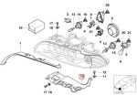 Original BMW E39 LCI Headlamp Bracket Lampu Depan KANAN 63126904044 - Image 4