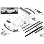 Original BMW F82 M4 M Performance Front Attachment Carbon Lip Spoiler - Image 5