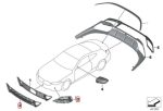 Original BMW G16 M Performance Air intake Grill Front Carbon Fiber - Image 5