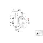 Original BMW E39 Tabung Tangki Air Wiper Fluid Washer Container - Image 4