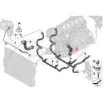 BMW E92 N52 N53 Upper Radiator Hose Selang Radiator Atas 17127531579 - Image 6