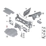 BMW E70 X5 E71 X6 Engine Hood Insulation Peredam Kap Mesin 51487158420 - Image 5