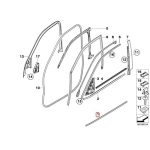Ori BMW E70 X5 Lis Pintu Door Trim Molding Depan KANAN 51137158534 - Image 5