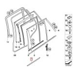 Ori BMW E70 X5 Lis Pintu Door Trim Molding Belakang Kiri 51137158535 - Image 5