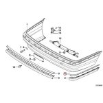 Original BMW E38 Lis Chrome Bemper Belakang - KIRI 51128125433 - Image 6