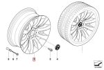 Original BMW E60 Radial Spoke Wheel Velg 17" Style 244 - Image 3