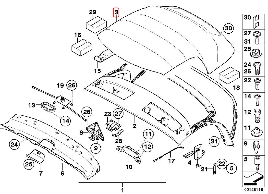 TT-1729867188366575321_A Original BMW E85 Z4 Convertible Cover Atap Softop Black - Image 1