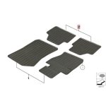 BMW F25 X3 All Weather Floor Mats Karpet Karet Mobil 51472286003 - Gambar 4