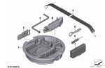 Original BMW G20 G30 Tool Kit Ban Serep Dongkrak Strap Kunci Pas
