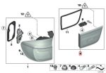 Original BMW E70 X5 LCI Stop Lamp Lampu Rem Belakang Paket Full Set - Image 5