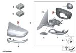 Original BMW F90 M5 Mirror Cover Spion Konversi Kit untuk G30 - Image 3