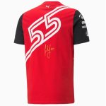 Scuderia Ferrari Carlos Sainz Men's Tee Kaos T-Shirt Pria F1 2022 - Image 3