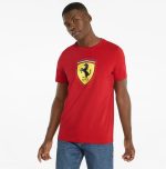 Scuderia Ferrari Race Color Shield Logo Men's Tee Kaos T-Shirt Pria - Gambar 5