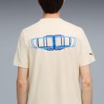 Original BMW 50 Years 3 Series Graphic Car T Shirt Beige Limited Edition Kaos Pria by PUMA - Image 3