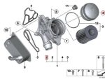 Original BMW F06 F12 F13 640i Cover Tutup Filter Oli 11427525334 - Gambar 5