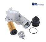 URO Premium BMW F40 F44 F46 F48 X1 F39 X2 Oil Filter Housing Rumah Filter Oli Bahan Logam Metal Upgrade B38