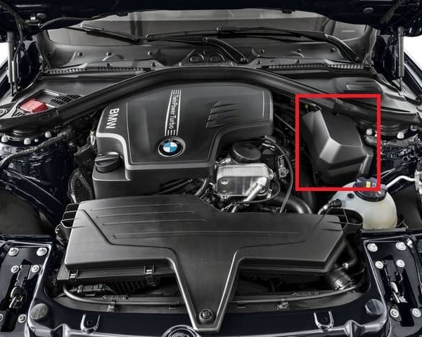 Original BMW F30 N20 Integrated Supply Module Cover Tutup Modul Elektronik 12528616568
