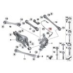 Original BMW E70 F15 X5 Sensor ABS / DSC Pulse Wheel Sensor Belakang - Image 12