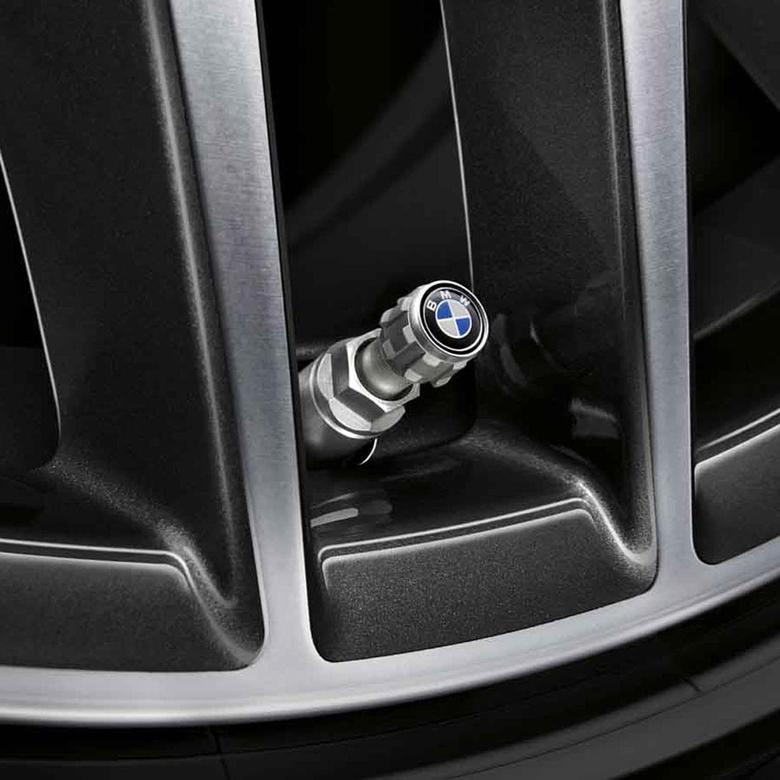 36122447401_A Original BMW Logo Valve Stem Cap Tutup Pentil Mobil 4pcs - Gambar 1