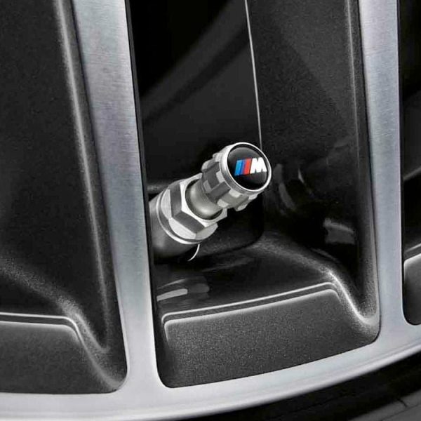 Original BMW M Performance Valve Stem Cap Tutup Pentil Mobil 4pcs