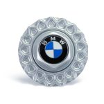 Original BMW E30 Hub Caps Dop Roda BBS Classic Style 5 Silver