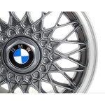 Original BMW E30 Hub Caps Dop Roda BBS Classic Style 5 Nogaro Silver - Gambar 5