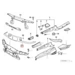 Original BMW E36 Facelift Sedan Front Panel Grill Headlight Frame - Gambar 5