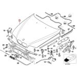 Original BMW E39 Panel Kap Mesin Engine Hood 41618238592 - Gambar 5