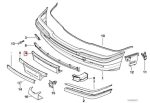 Original BMW E38 License Plate Holder Tatakan Plat Nomor Polisi Depan - Gambar 4