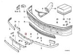 Original BMW E36 License Plate Holder Tatakan Plat Nomor Polisi Depan - Gambar 6
