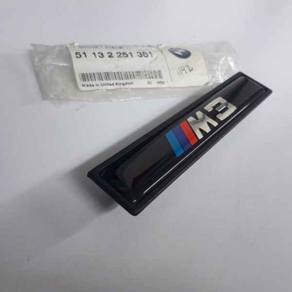 Original BMW E36 M3 Front Door Side Emblem Badge Pintu Depan