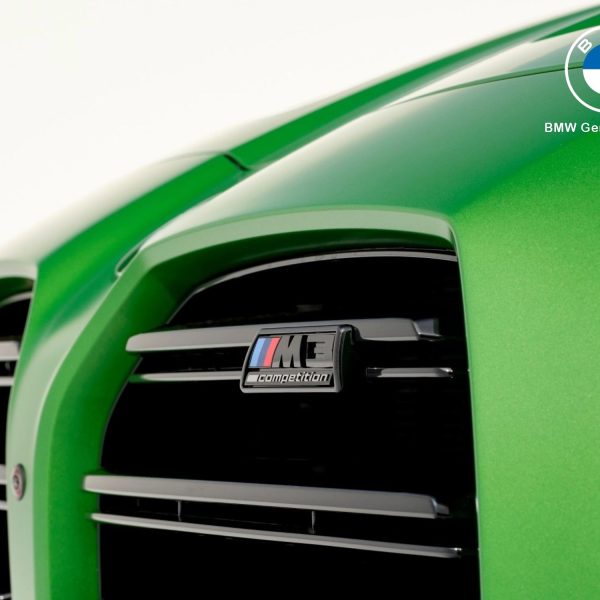 Original BMW G80 G81 M3 Competition Emblem Badge Kidney Gril Grill Depan Gloss Black
