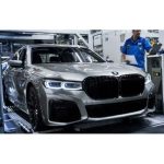 Original BMW G11 G12 7 Series High Gloss Black Kidney Grille - Gambar 3