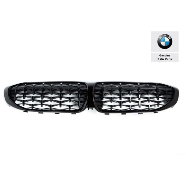 BMW G20 3 M Performance Kidney Grill High Gloss Black Gril Hitam
