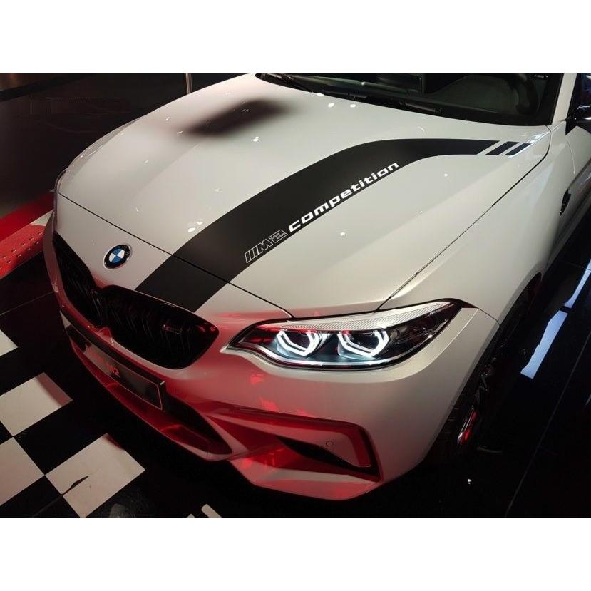 51142463327_A Original BMW F87 M2 Competition Decals Sticker Kap Mesin Bemper - Gambar 1
