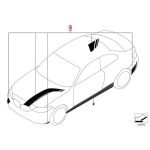Original BMW F87 M2 Competition Decals Sticker Kap Mesin Bemper - Gambar 4