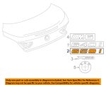 Original BMW 650i F06 F12 F13 Badge Emblem Logo Bagasi belakang mobil - Gambar 4