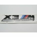 BMW X3M Competition X3 M Gloss Black Emblem Bagasi belakang mobil - Gambar 3