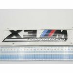 BMW X3M Competition X3 M Gloss Black Emblem Bagasi belakang mobil - Gambar 4