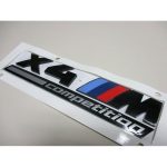 BMW X4M Competition X4 M Gloss Black Emblem Bagasi belakang mobil - Gambar 4