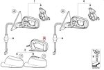 Original BMW E46 Coupe Mirror Support Ring Bingkai Kaca Spion KANAN - Image 4