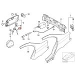 BMW E30 E36 E46 Spring Per Pegas Tutup Tangki Bensin 51171888374 - Gambar 3