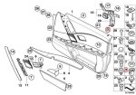 Original BMW E60 E61 Lock Button Pin Cover Bushing Kunci Pintu - Gambar 4