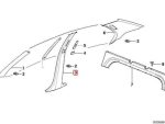Original BMW E36 Pilar B Interior Grey / Abu Abu LH KIRI 51438173501 - Gambar 6